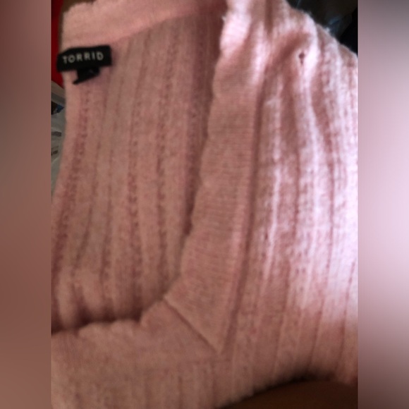 Torrid Vegan Cashmere square neck sweater - Picture 3 of 6